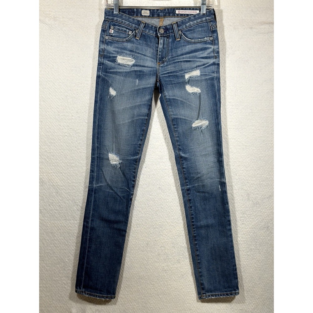 AG Adriano Goldschmied The Stilt Cigarette Leg Jeans Womens 25 Blue Premium